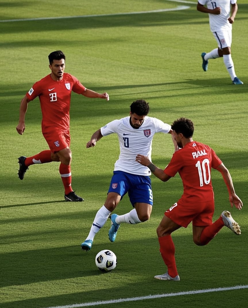 国际足球比赛中的激烈交锋