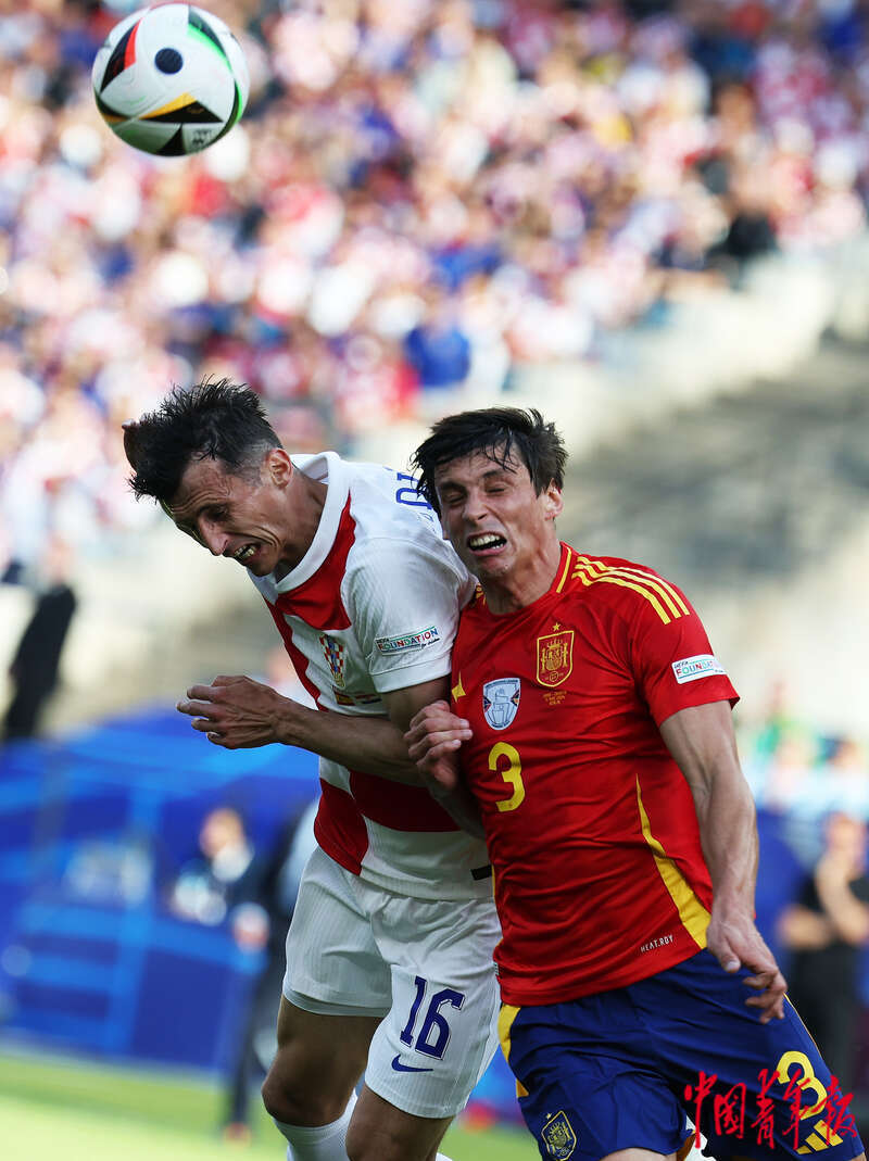 西班牙在对阵克罗地亚的比赛中获胜